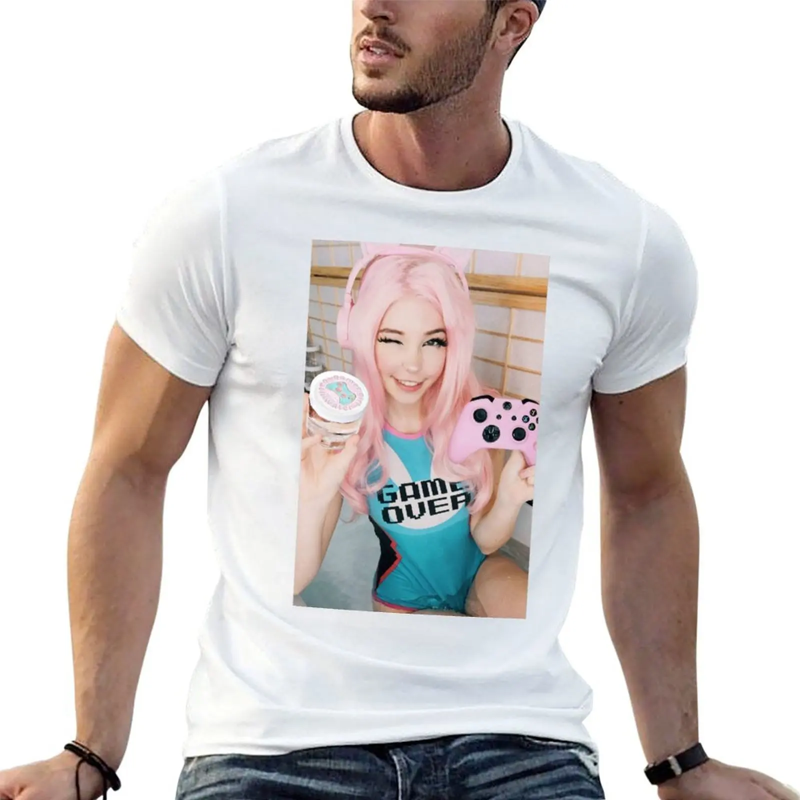 Belle Delphine Gamer Girl T-Shirt t shirts for man cotton funny t shirts man man t shirt heavy cotton T-shirt