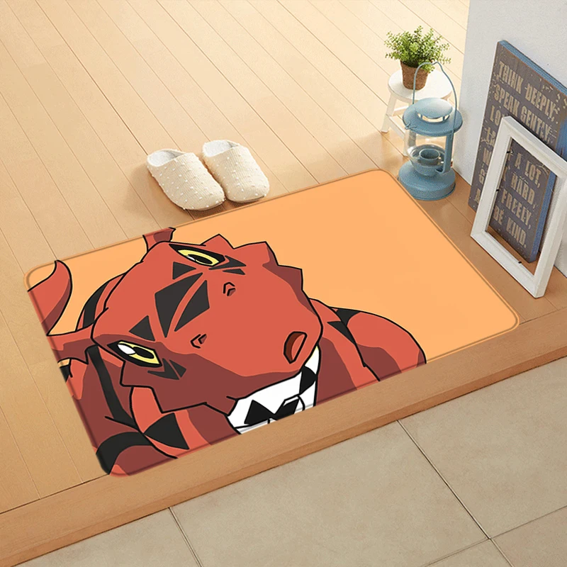 Interior Floor Mat Rectengle Doormat D-Digimons Non-slip Foot Rug for Entryway Kitchen Carpet Bedroom Bedside Mats Home Decors