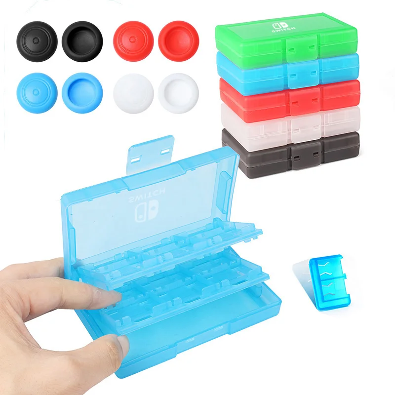 24 В 1 переключатель картриджа чехол переключатель игровой держатель карт ударопрочный жесткий корпус для Nintendo Switch Lite OLED Защитный Контейнер ...