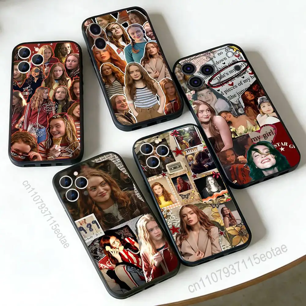 

Actress S-Sadie S-Sink Phone Case For iPhone 17,16,15,14,13,12,11,Pro,Max,Plus,E,Air,Mini Protective Black Cover
