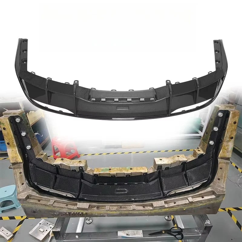 2017 - 2023 2020 2021 2022 Model3 Rear Lip Real Dry Carbon Fiber Composite Auto Parts untuk Model 3 Diffuser Rear Bumper