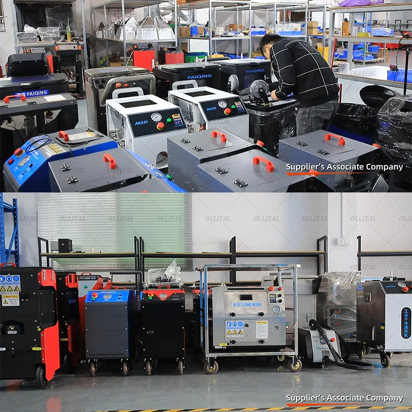 Wheeled CO2 Dry Ice Blasting Cleaning Machine Stainless Steel Industrial Washer