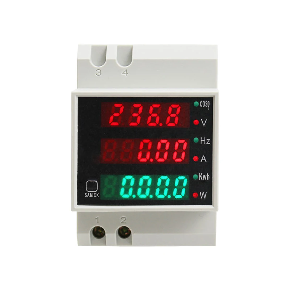 D52-2058 Digital Display AC Voltage Current Power Meter Frequency Meter Household Power Display Multi-function Meter