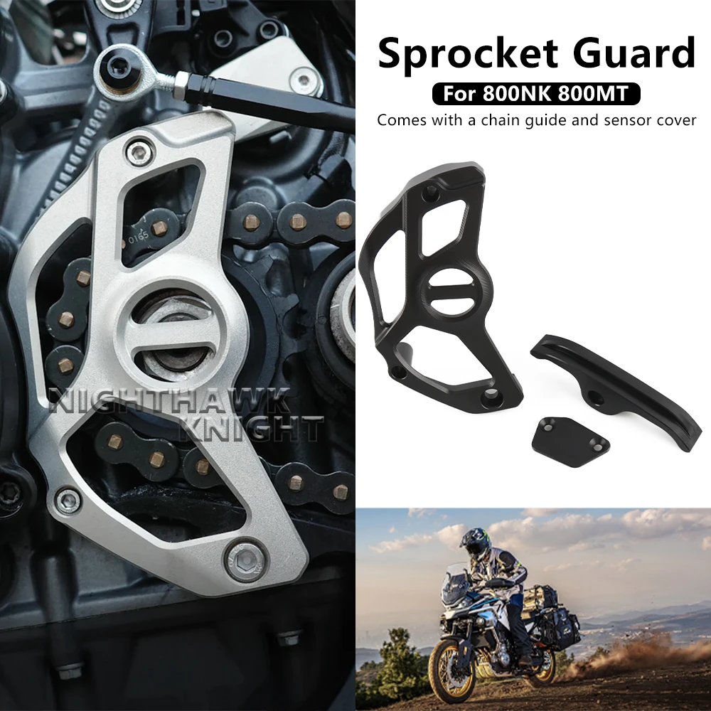 

For CFMOTO 800MT 800NK MT 800 NK 800 Motorcycle Accessories New CNC aluminum Sprocket Guard Sensor Cover Chain Protective Cover