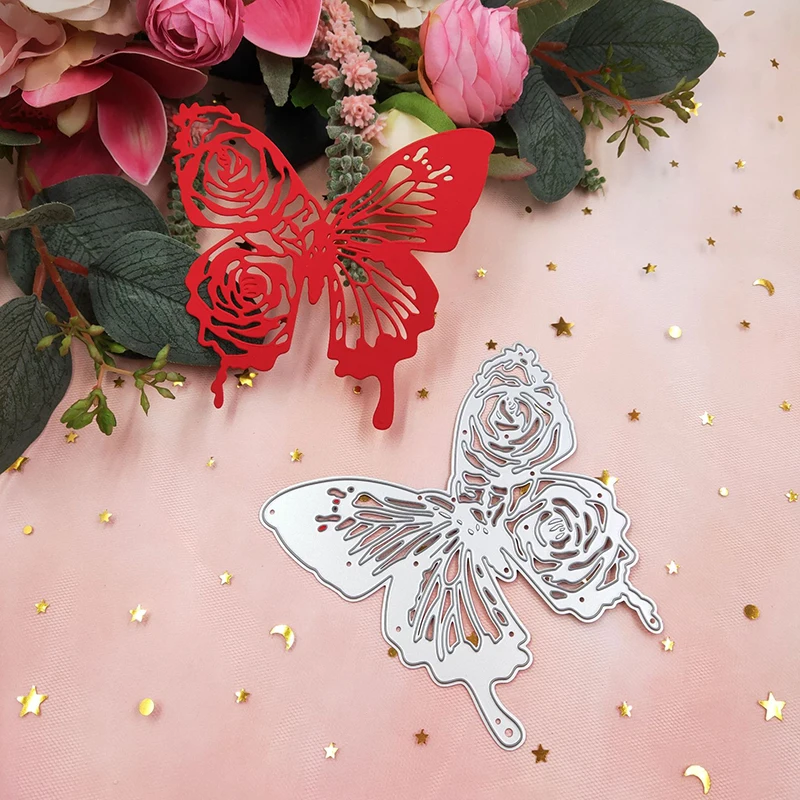 DIY Butterfly Metal Cutting Dies Scrapbooking Embossing Cuts For Wedding Card Making Gift Box Craft Pattern Blade Punch Stencils