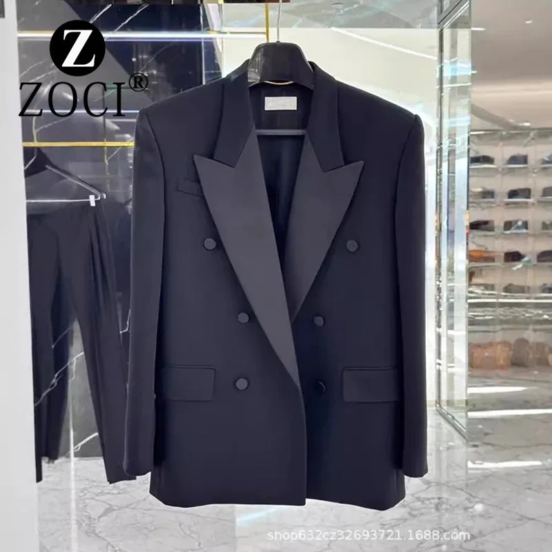 [ZOCI] Black Light Mature Style Suit Jacket, Women\'s Early Autumn New Style, High-end, Niche, Light Luxury, Simple And Casual,