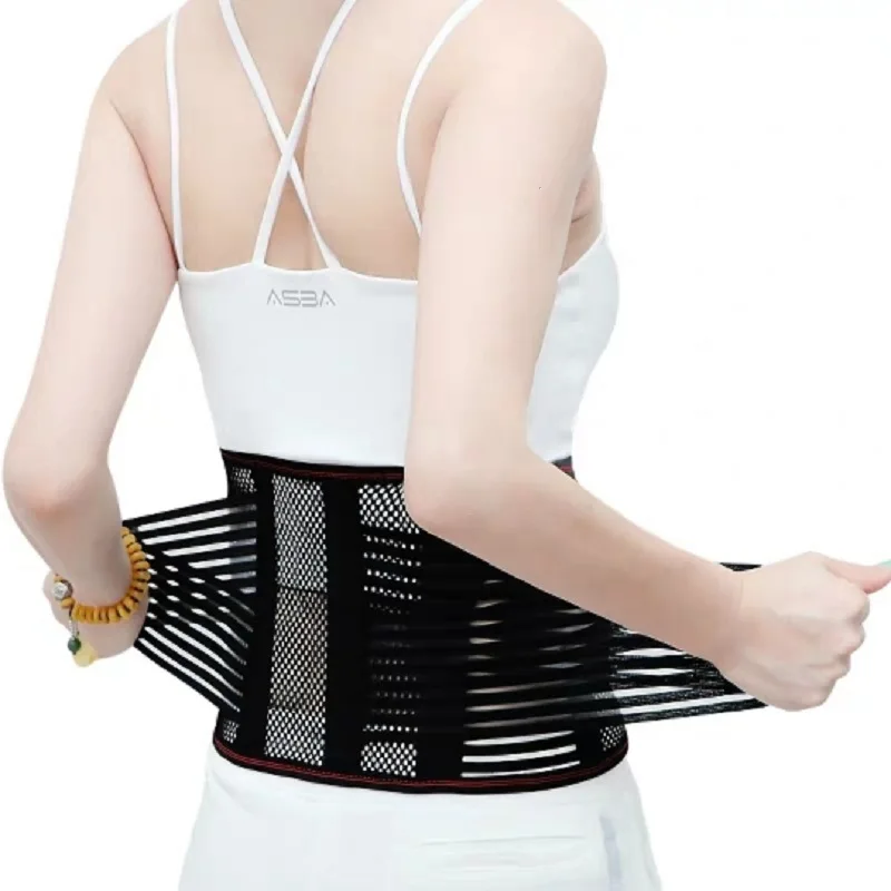 Adjustable Waist Trainer Belt Men Women Lower Back Brace Spine Support Waist Belt Orthopedic Breathable Lumbar Corset