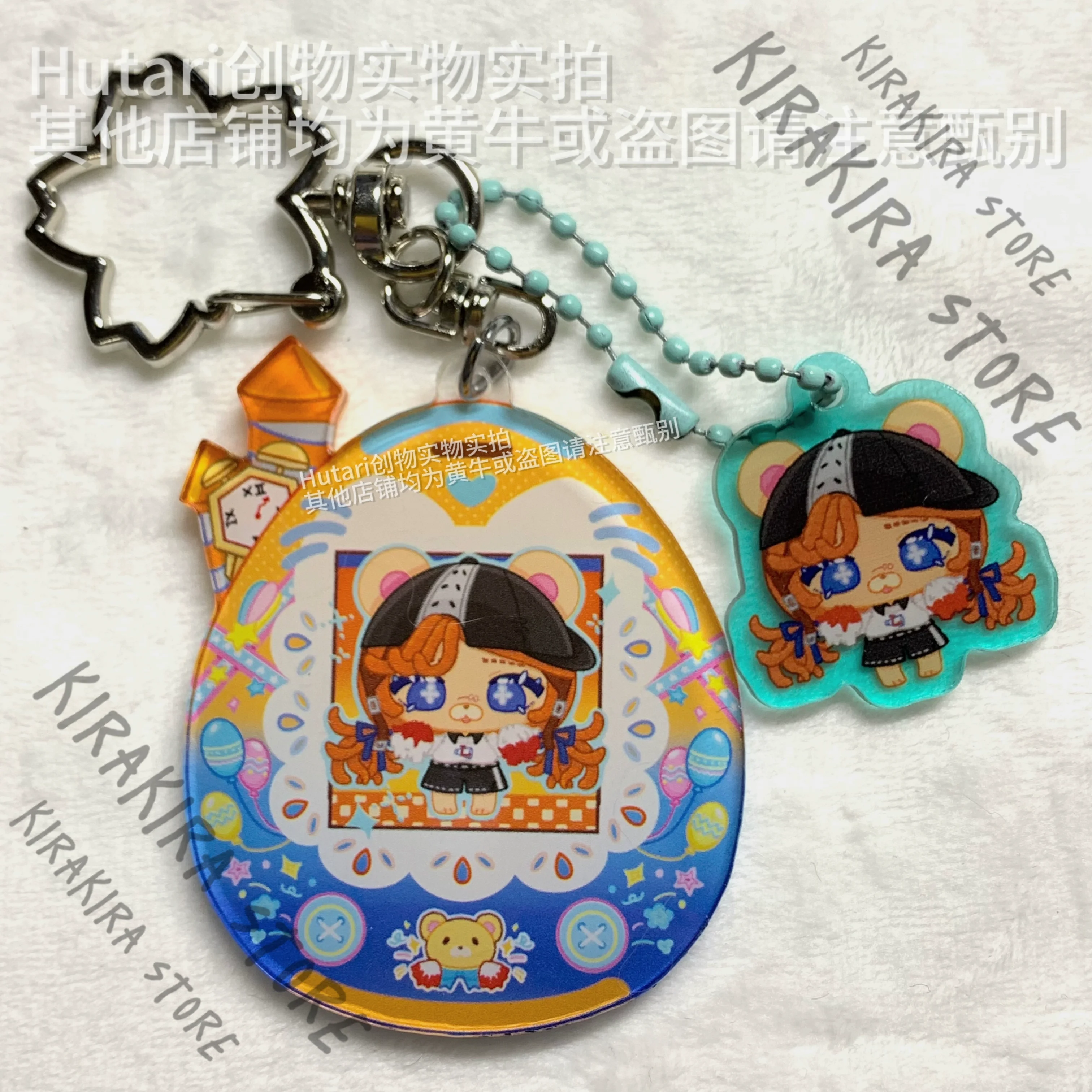 

Cheerleader. Identity Ⅴ Acrylic Backpack Pendant Tamagotchi Shaped Cosplay 6cm Keyring Ornaments Kawaii Manga Merchandise