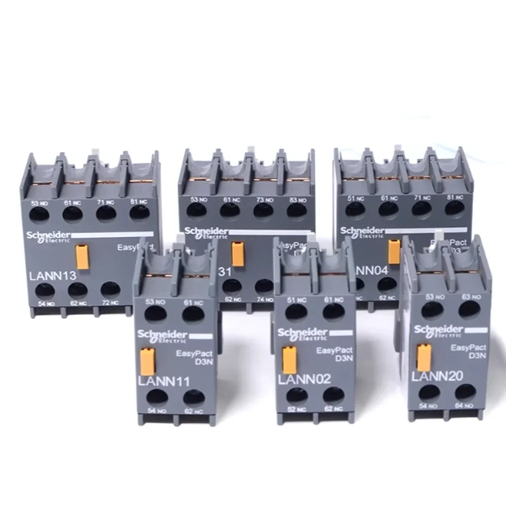 Schneider Contacts Store Auxiliary Contact Block LAEN31N LANN31N Accessory 3NO 1NC For LC1E LC1N Contactor On Din Rail