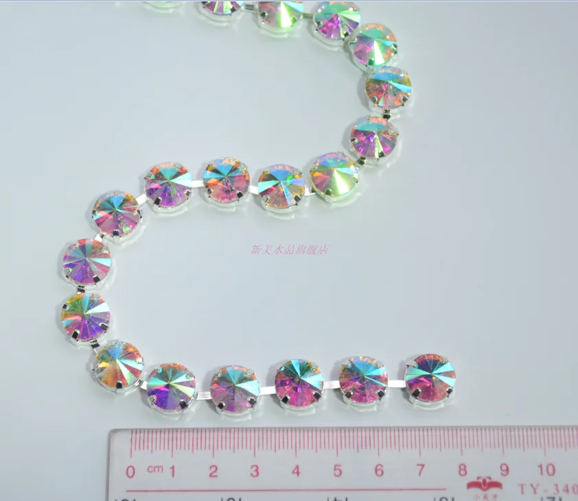 12mm *40cm gembling rhinestone sticker sheets luxurious phone case decor Self Adhesive Scrapbooking Sticker shoes decoration