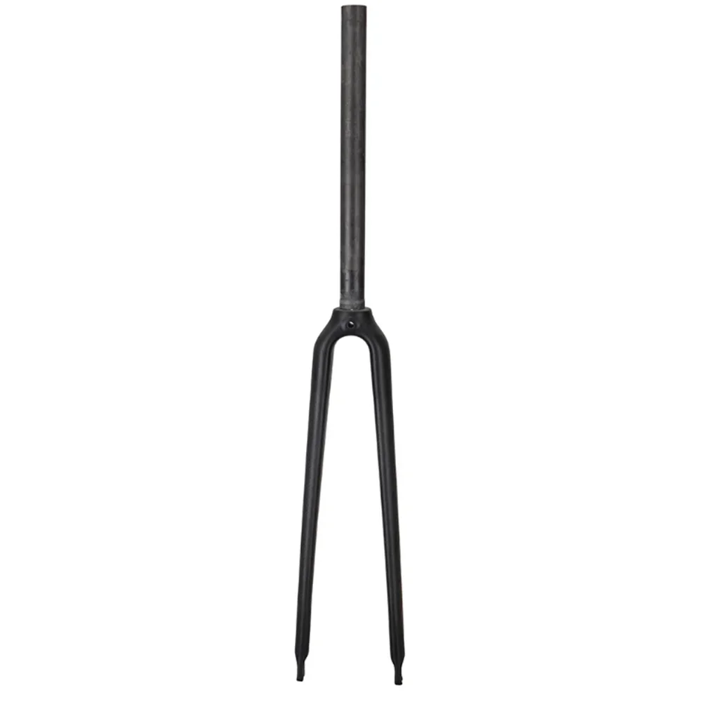 BALUGOE Road Bike Front Fork Carbon Fiber Straight Pipe City Bike Front Fork Hard fork Quick Release Matte/Glossy 700C 25.4mm