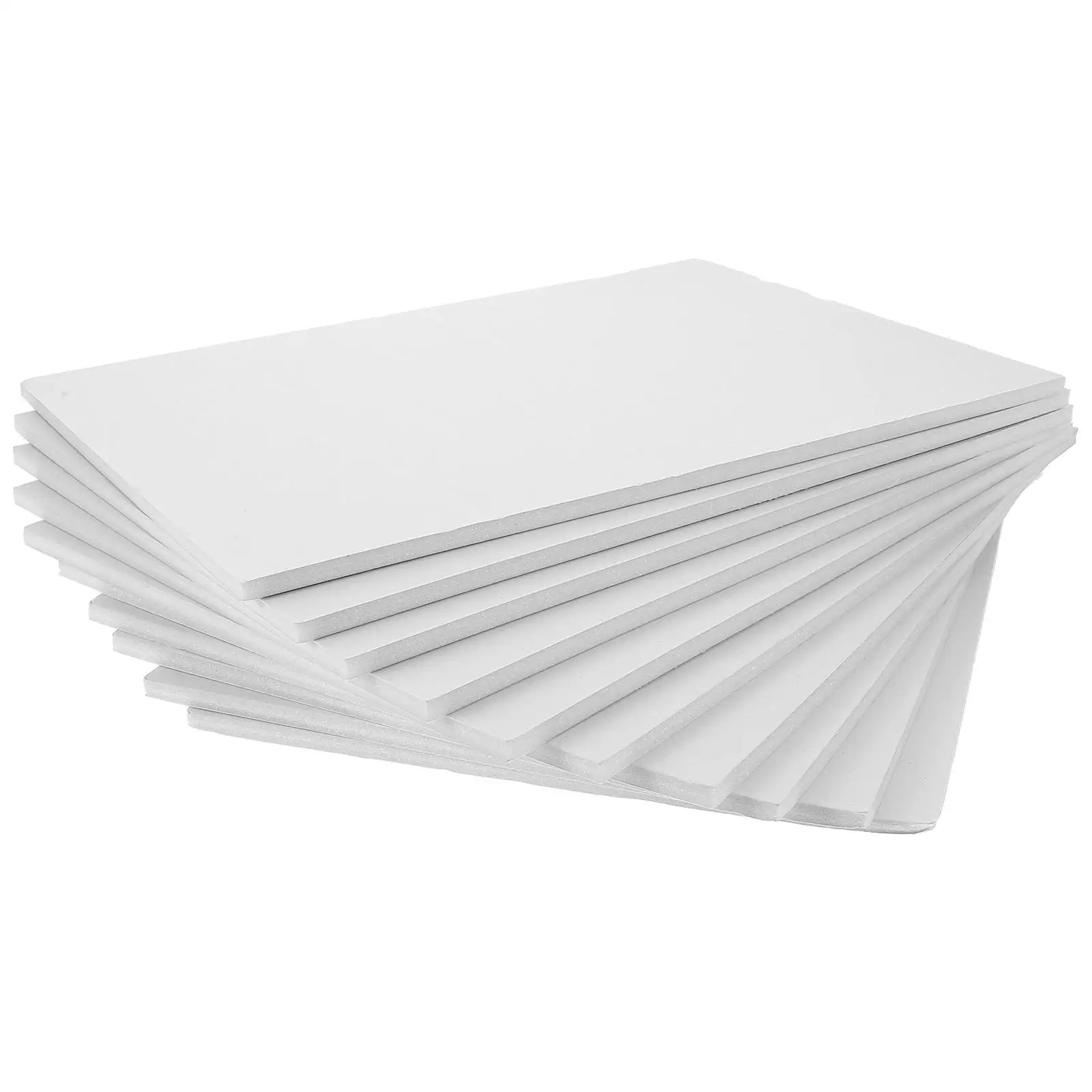 

10 Pcs Foam Board A4 White Smooth for Project Board DIY Decoration Cosplay Props Background Project Boards