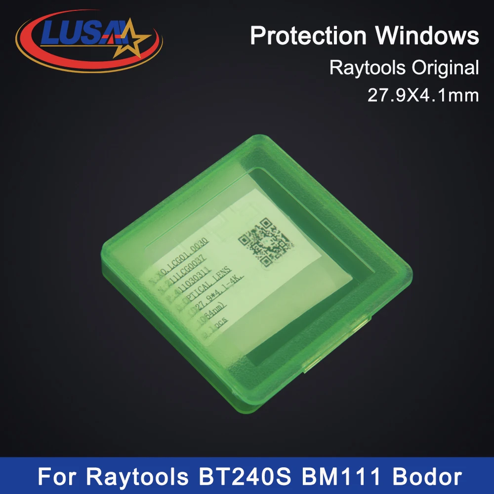 LUSAI Raytools Original/BODOR Origina Protection Lens/Protective Windows/Mirrors 27.9x4.1mm 211LCG0037 For Raytools BT240S BM111