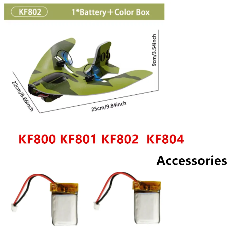 KF800 RC plane Battery 3.7v 200mAh  KF801 KF802 Use For KF804 Replacement parts