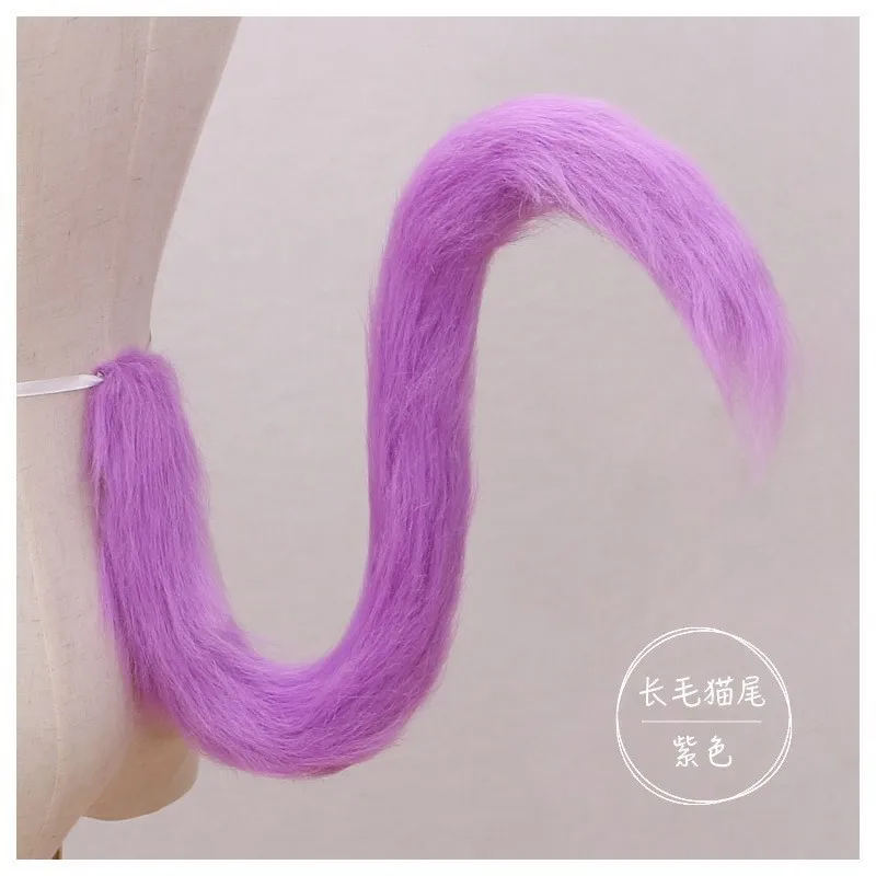 Anime Lolita Animal Catgirl Tail Cosplay Cute Girl Party Costume Hair Cat Tail Accessories Accersion Costume Prop