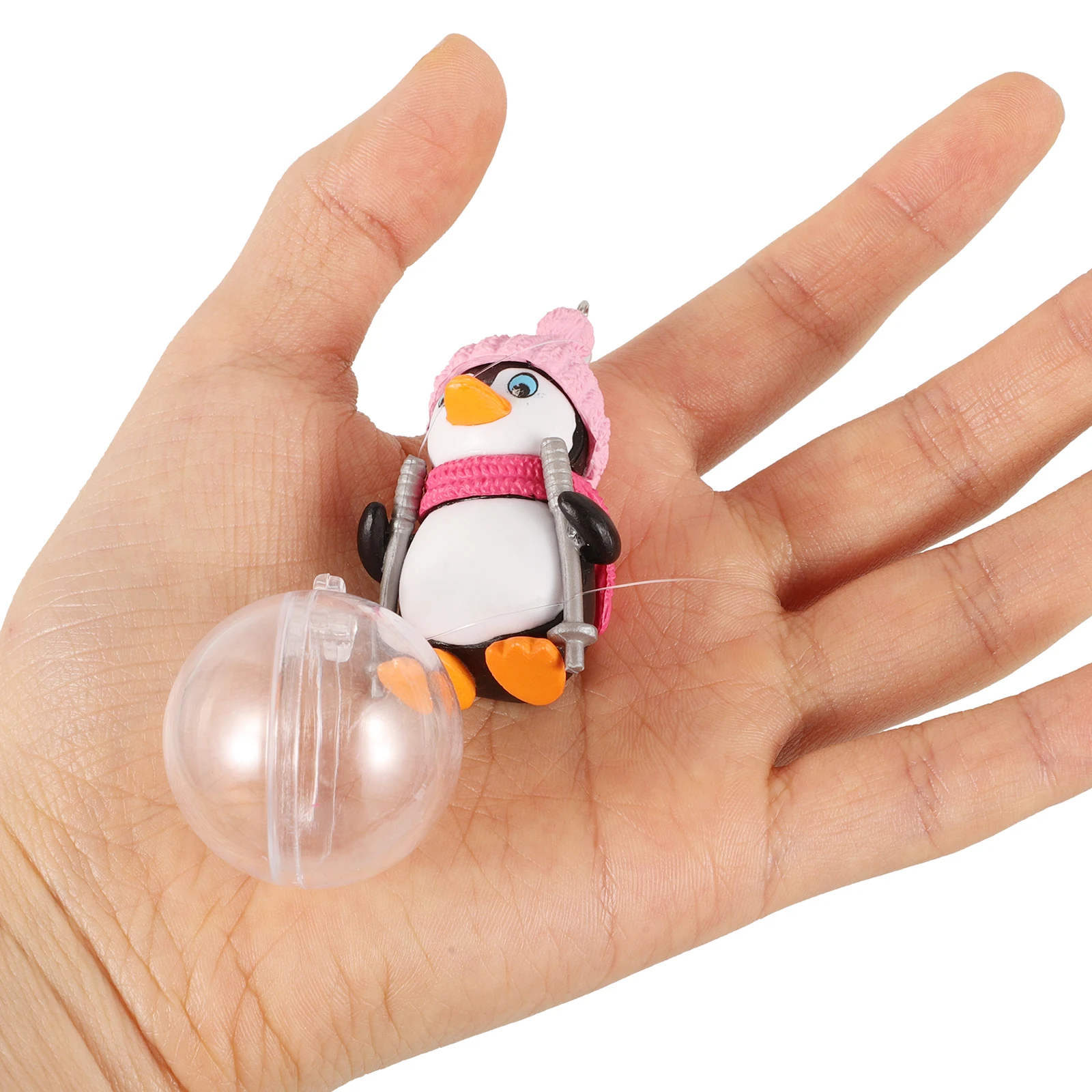 

4Pcs Floating Penguin Aquarium Ornaments Lovely Fish Tank Decor for Glass Water Tank Bright Fadeless Design Wear-Resistant