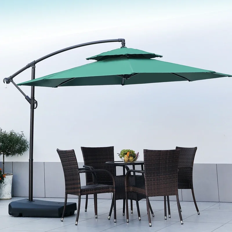 

Outdoor Parasol Garden Umbrella Big Sun Umbrella Stand Open Air Balcony Villa Outdoor Guard Pavilion Banana Umbrella Roman