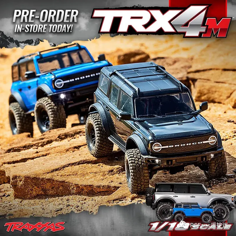 Traxxas simulation 1:18 mini TRX4M Land Rover Wrangler remote-controlled electric climbing vehicle off-road vehicle 97054-1