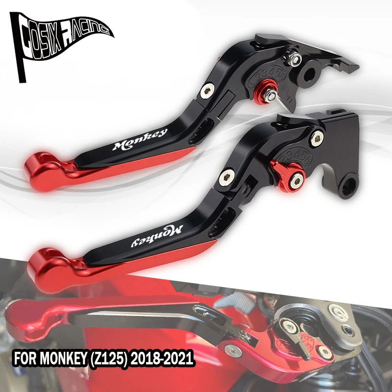 

Подходит для MONKEY Z125 18-22, складные выдвижные рычаги тормозной муфты для MONKEY Z 125, аксессуары для мотоциклов, набор ручек, регулируемый