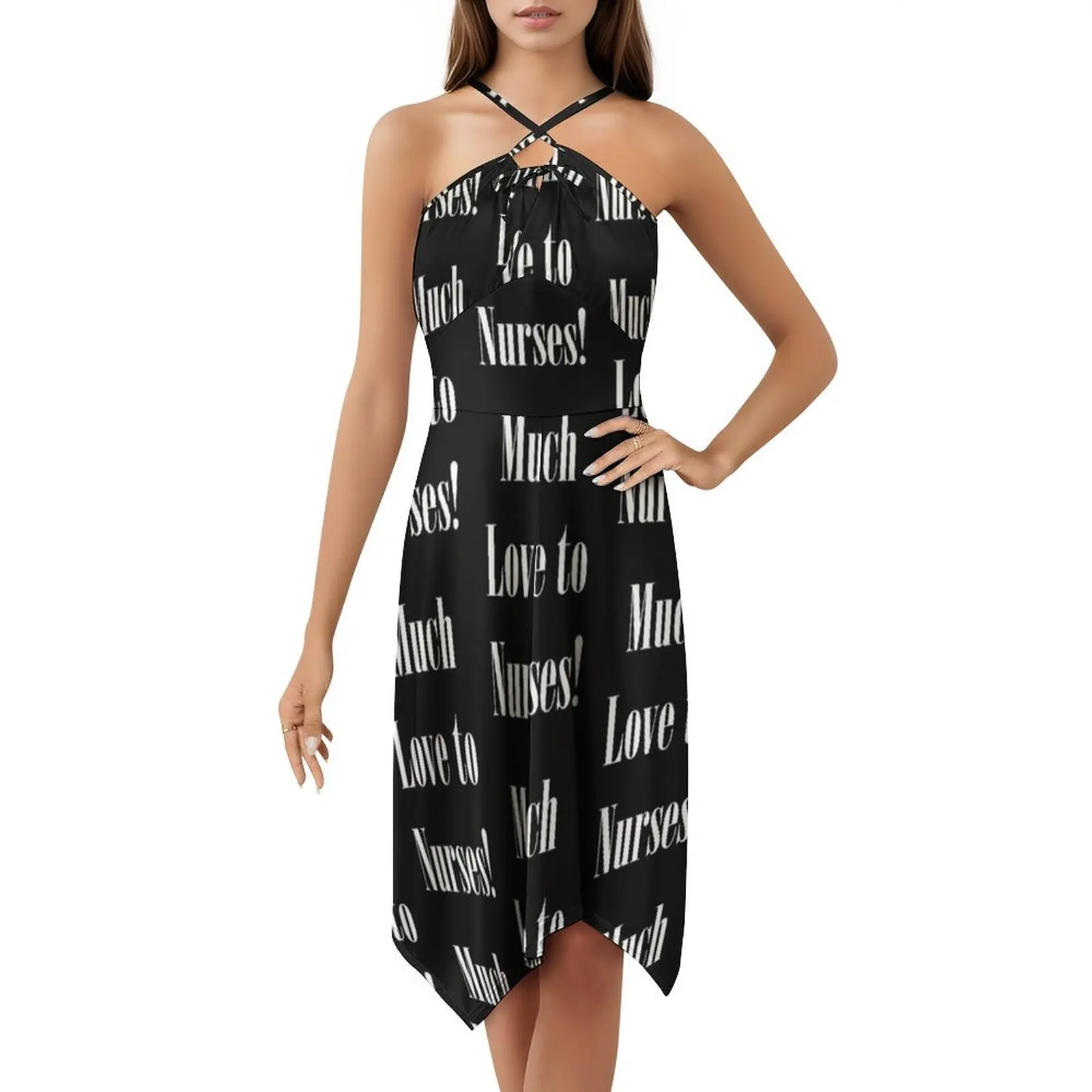 Beaucoup d'amour aux infirmières! Robe Streetwear Hip Hop pour femmes, imprimé graphique, tenue de soirée, Club, amour, sœurs, arbres, citations spirituelles, fête