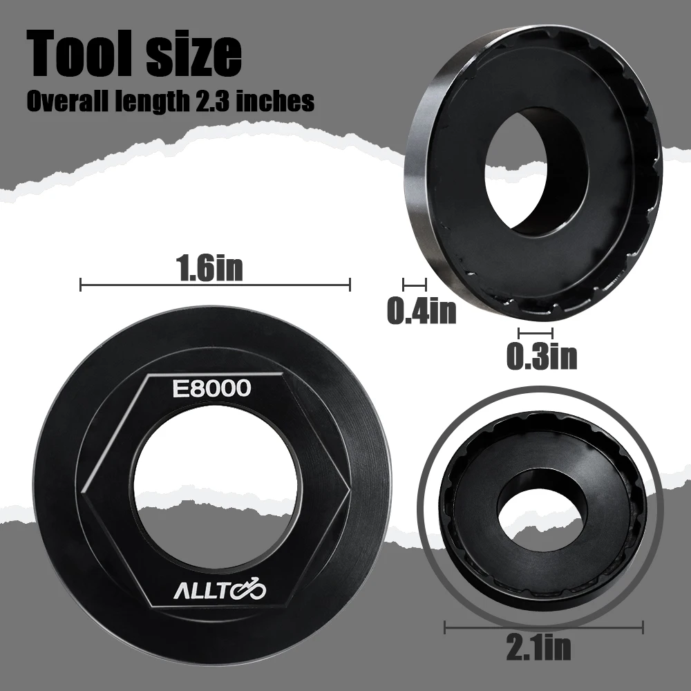 ALLTOO Tools FOR Shimano Steps Lockring Tool E6100 E7000 E8000 LIKE TL-FC39 Aluminum Alloy Lock Ring disassembly - Image 6