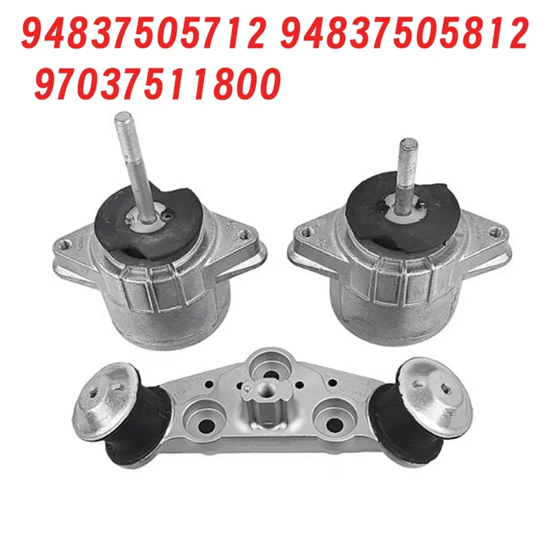 Para Porsche Panamera 2010-2016 Kit de soporte de brazo superior de transmisión-soportes de motor 3 piezas (94837505712, 94837505811, 97037511801)