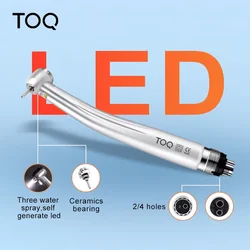 LED High-Speed handpiece with Light 2 Hole 4 Hole Water Spray Dental Ceramics Bearing Turbine Rotor