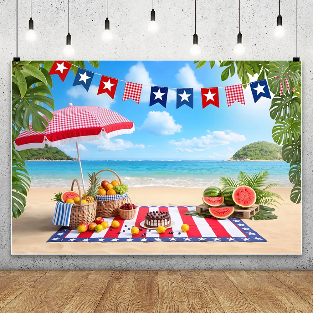 Sommer-Strand-Fotografie-Hintergründe, Meer, Obst, Wassermelone, Sonnenschirm, Ball, Urlaub, Party-Dekoration, Fotohintergründe für Babys und Erwachsene
