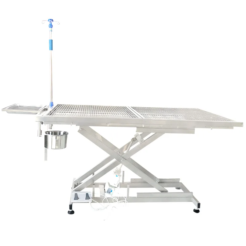Stainless Steel Pet Inspection Treatment Table Electric Lifting Animal Operating Table