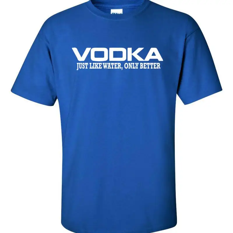 VODKA solo como el agua, solo mejor bebida universitaria, camiseta para hombre 558