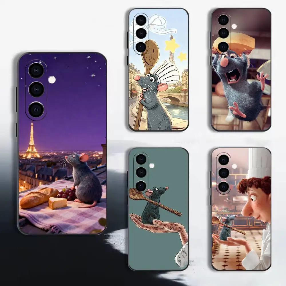 Cartoon R-Ratatouilles Remy Phone Case For Samsung A72,A53,A71,A70,A52,A73,A51,Silicone Black Soft
