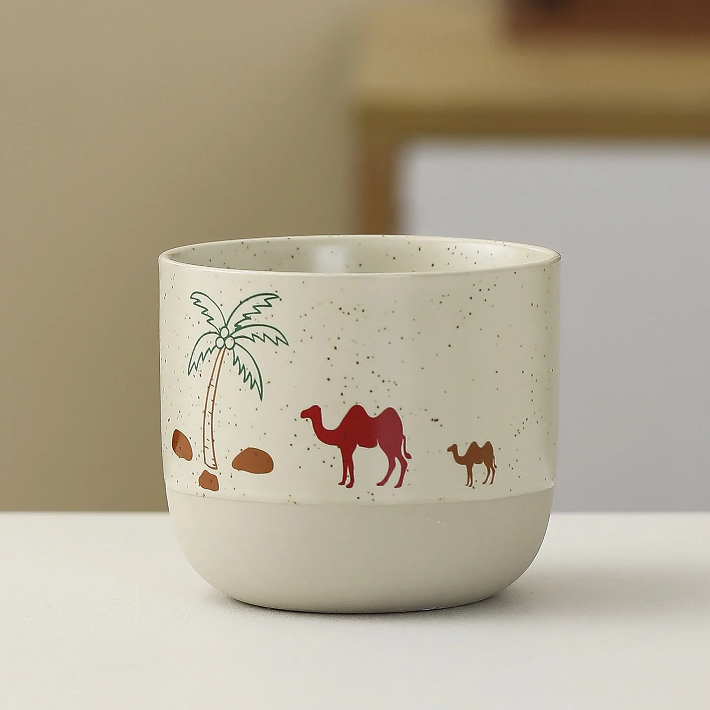 Rough Ceramic Camel Texture Coffee Mug Vintage Hand Grip Latte Art Cup Creative Master Tea Cup For Household Daily Use