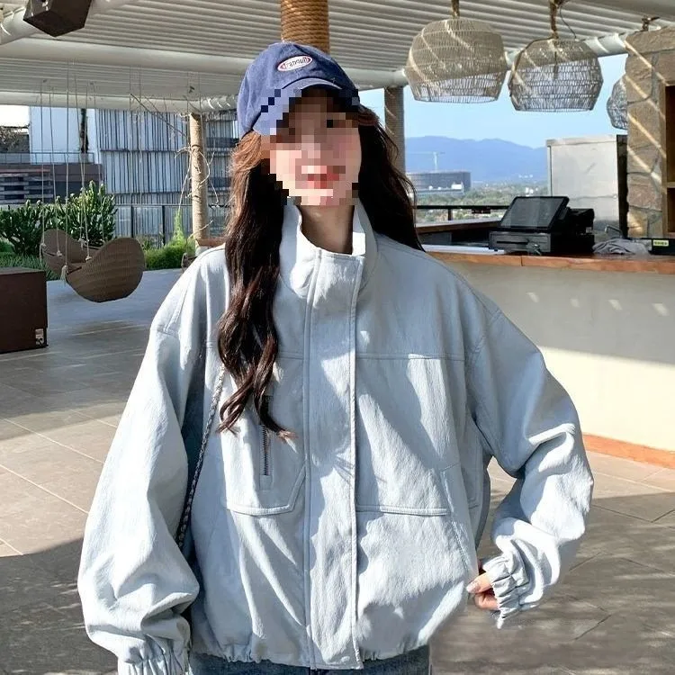 Bomber Jackets Custom Design Womens Winter Faux Fur Snap-Button Preppy Girlish Embroidery Comfortable Softshell Feminine Cozy OL