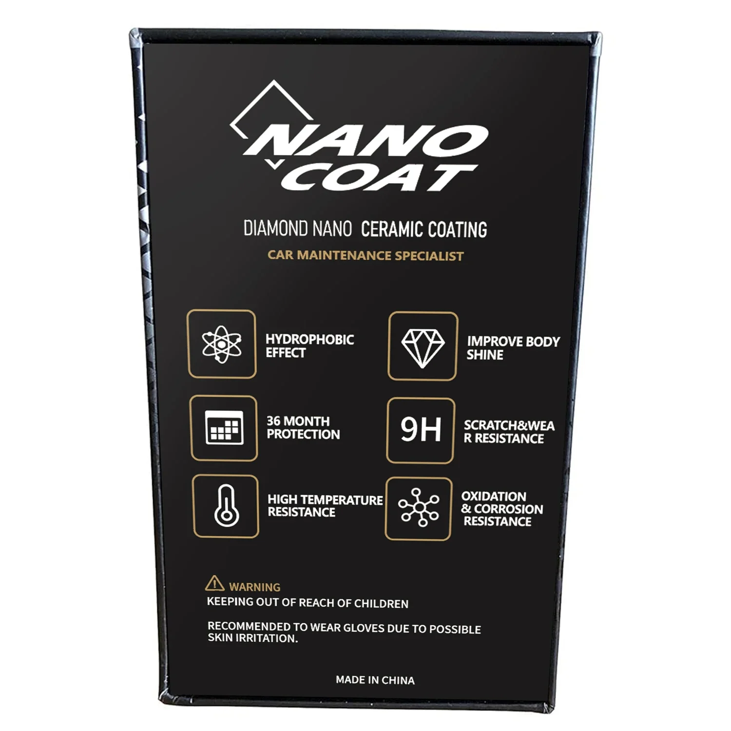 60ml Professional Ceramic Coating for Cars High Gloss Paint Protection UV Resistant for Wheels Glass Plastic Ultra Hydrophobic