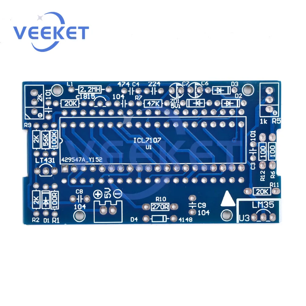 DIY electronic learning kit for soldering practice ICL7107Three-and-a-half position panel thermometer Adjustable temperature