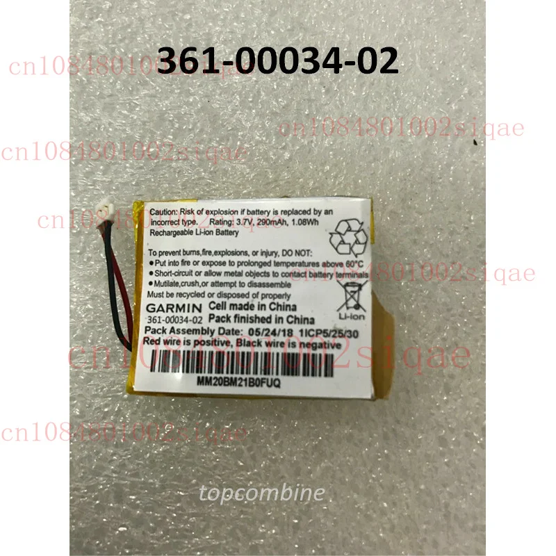 

Replaceable 361-00034-02 Battery For GARMIN Fenix3 HR Running Watch GPS