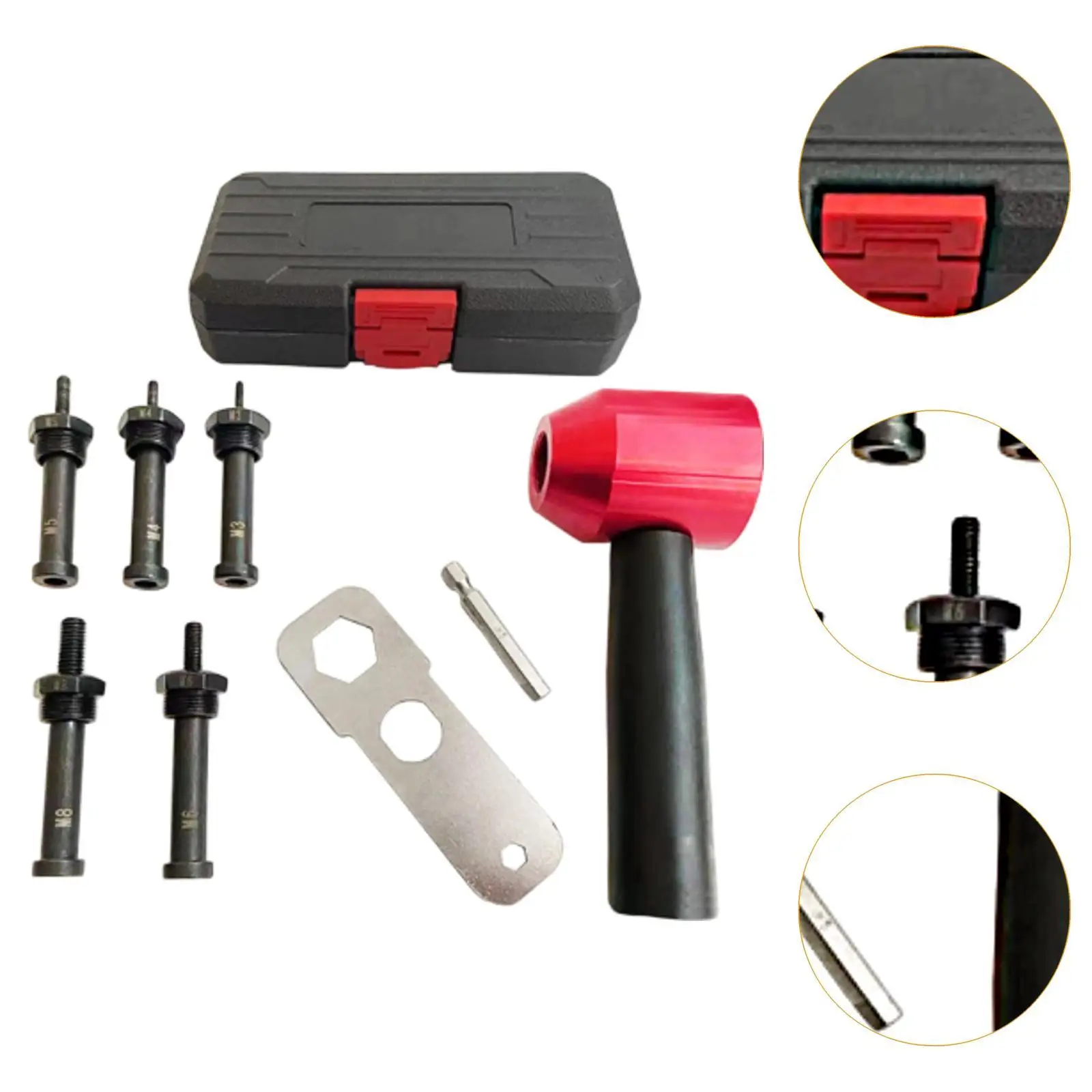 Electric Riveting Nut Machine Adapter Riveter Drill Fittings Comfortable Grip