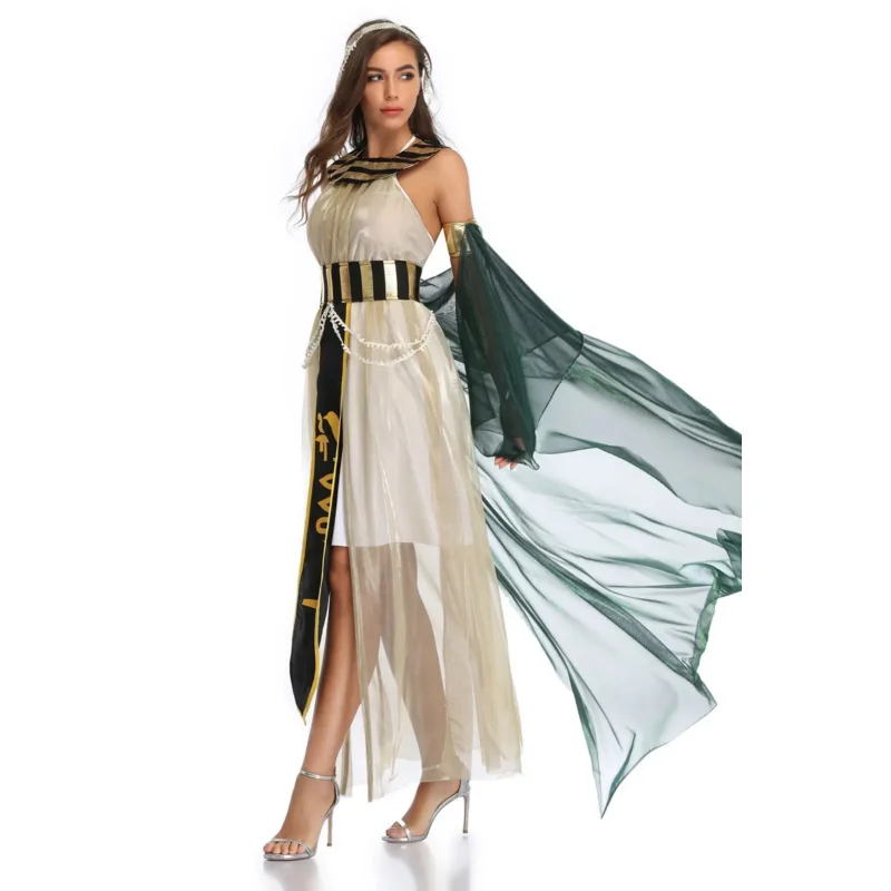 Halloween Costume Cos Egyptian Pharaoh Queen Greek Goddess Costume Stage Opera Performance Costume