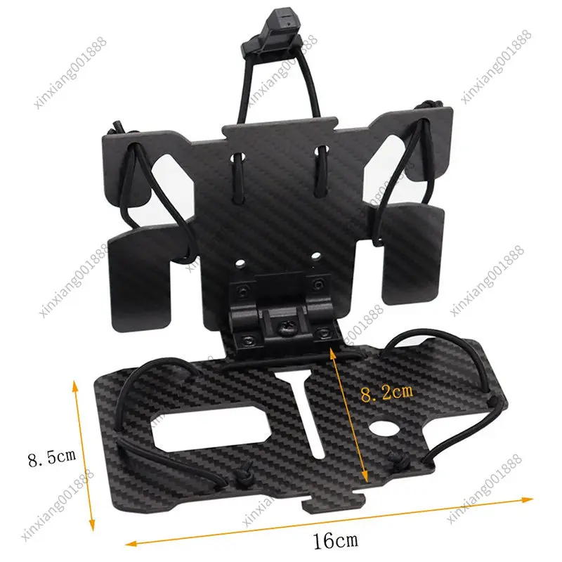 For Carbon Fiber Mount Board Foldable Navigation Phone Holder Universal Chest Hanging Outdoor Training Accessory Panel