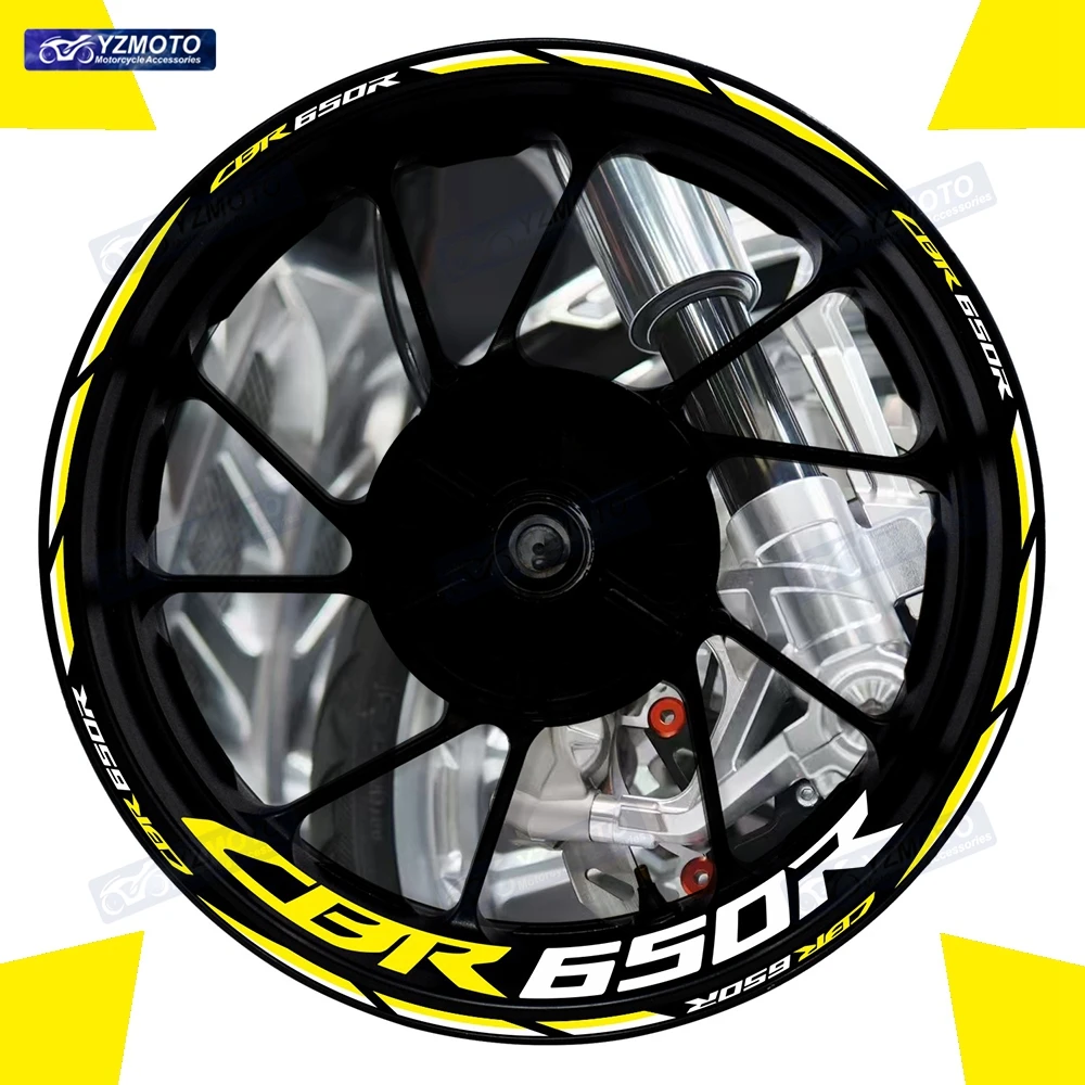 

For Honda CBR650R CBR 650R Motorcycle 17 Inch Front And Rear Wheel Sticker Hub Decal Racing Reflective Decorative Rim Stickers