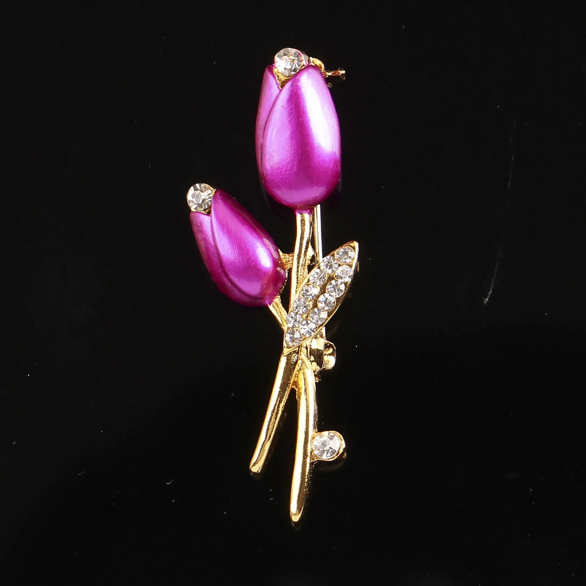 High-end new 1pcs tulip brooch is suitable for bags, clothing, scarves, hat decoration accessories brooch