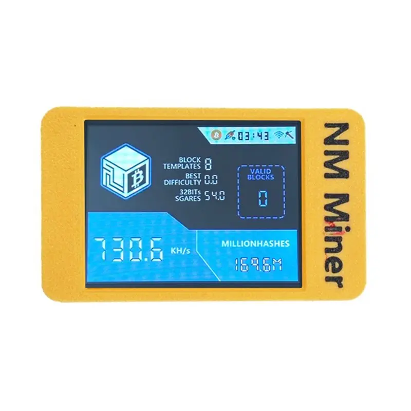 730Kh/S BTC Miner Harshrate Nmminer Nerdminer+ Case Bitcoin 2.8