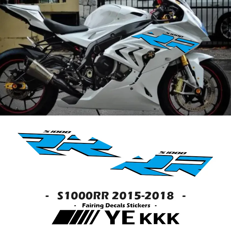 Para bmw s1000rr 2015-2018 caso carenagem adesivo decalque personalização s1000 rr adesivo decalque personalizado cor