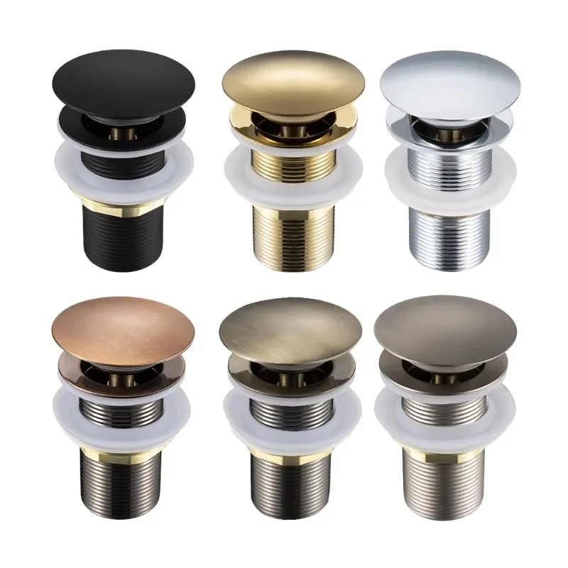 

Modern design large cover sink drain pipe press pop-up waste plastic bathroom kitchen floor large cover press