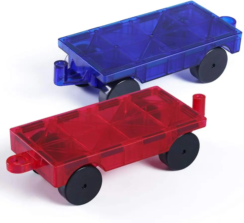 

Magnetic Car Truck Wheels Magnetic Vehicles Set Ferris Wheel Kit Propeller Windmill Playset for Magnetic Tiles Magnet Toys 3D Bu