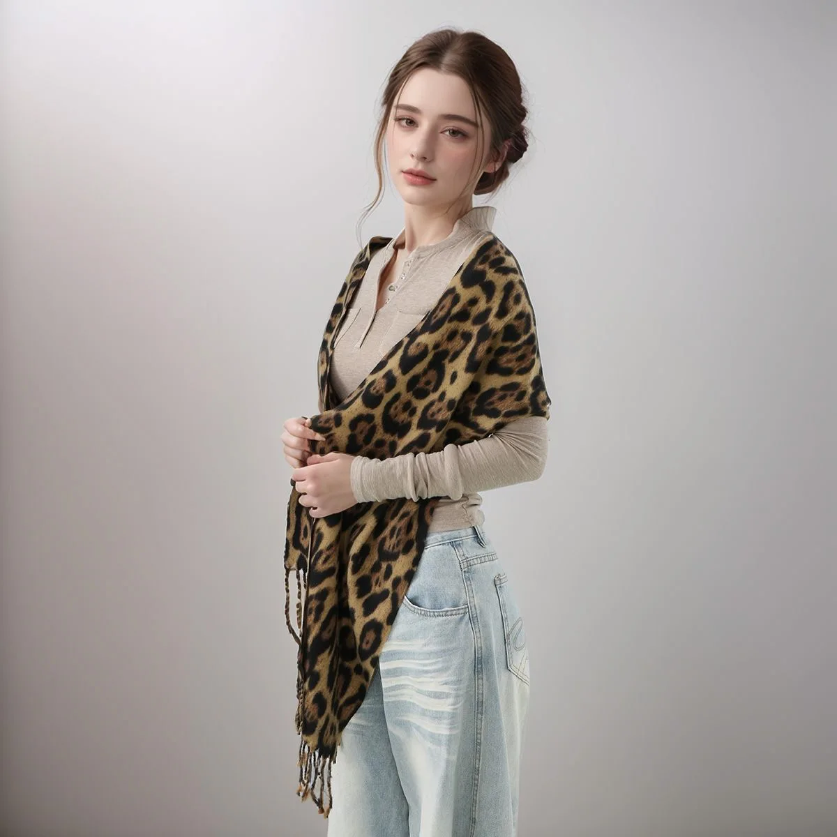 وشاح رأس أنيق، وشاح أنيق وخفيف الوزن، تصميم عصري، تغطية كاملة، سهل المطابقة للملابس الرسمية وغير الرسمية #3