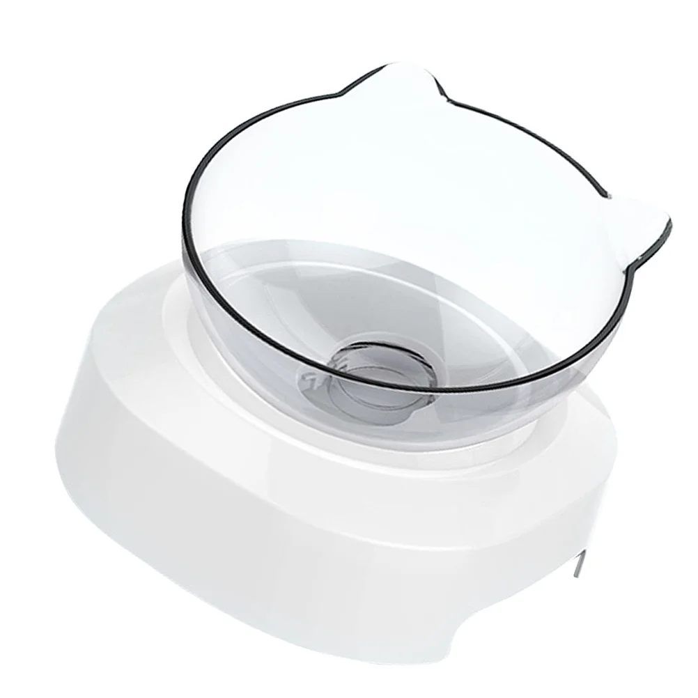 

1Pcs Pet Feeding Bowl Stable Plastic Food Water Container Neck Protection Design Pet Feeding Bowl Water Feeder