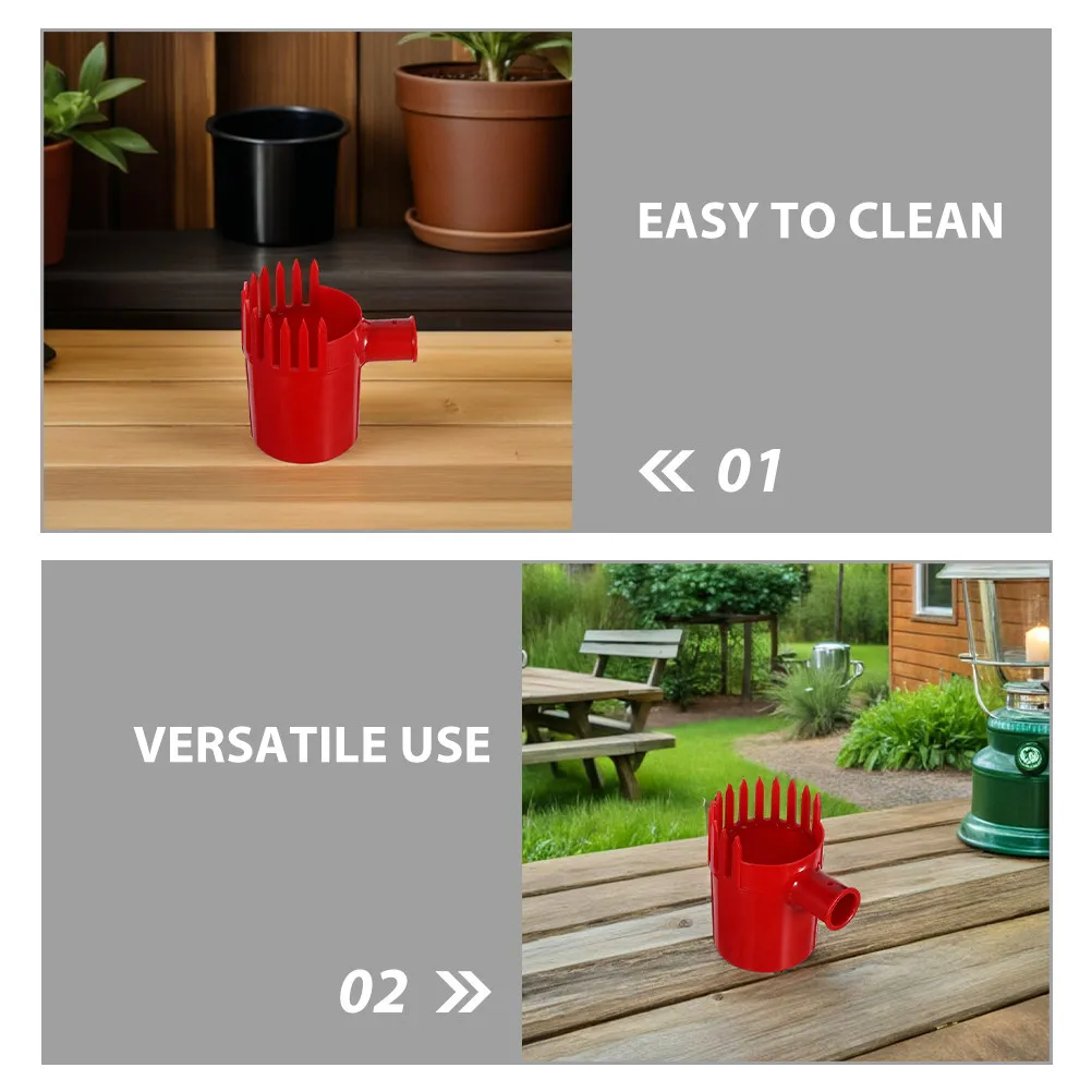 Fruit Harvesting Tool Plastic Berry Picker Scoop Red Lightweight Blueberry Harvester Basket Efficient Outdoor Gardening