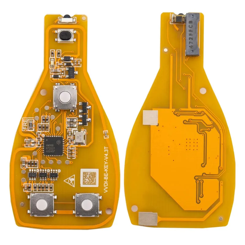 Xhorse XNBZT1GL VVDI BE Key Pro Improved Version For Benz 3 Buttons 4 Buttons Smart Key Shell