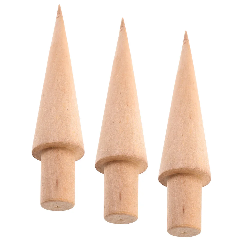 

3 Pcs Cone Mold Egg DIY Maker Ice Cream Baking Mold/cake Rollers Wood Dessert Molds Shaper